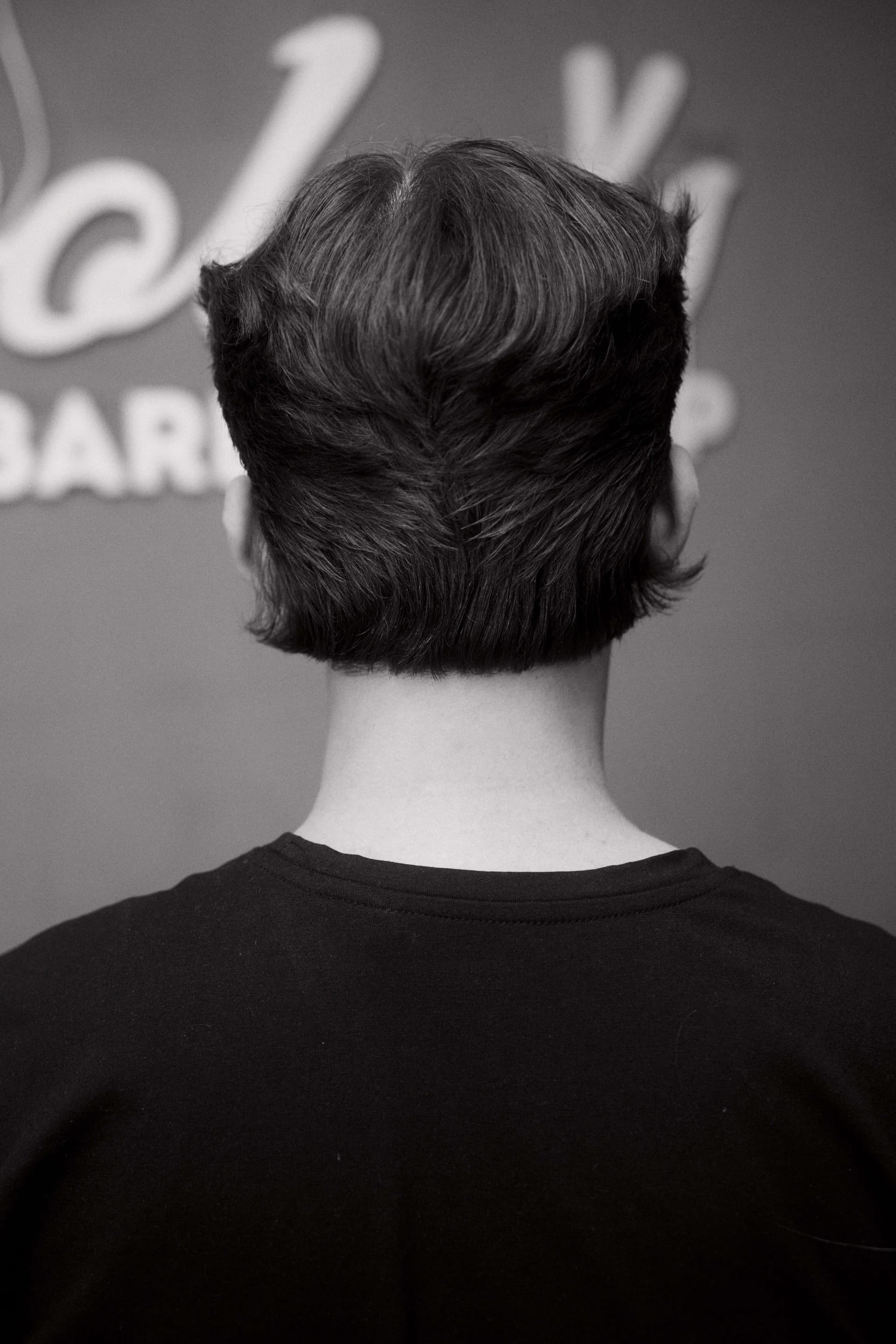 Back view haircut
